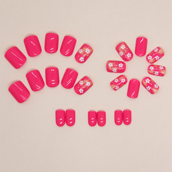 12 Sizes-24 Pcs Press On Nails W1362