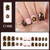 12 Sizes-24 Pcs Press On Nails C1406