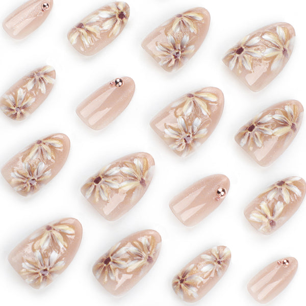 12 Sizes-24 Pcs Press On Nails JP3314