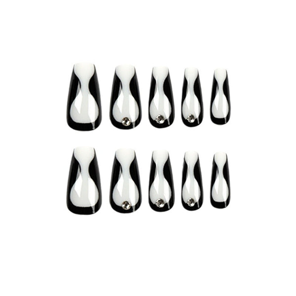 12 Sizes-24 Pcs Press On Nails JP1741