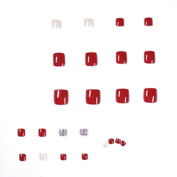 12 Sizes-24 Pcs Press On Nails JP1181