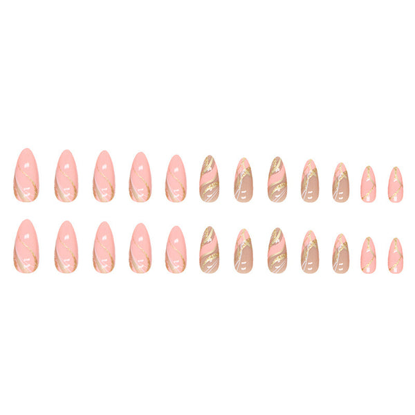12 Sizes-24 Pcs Press On Nails Y101