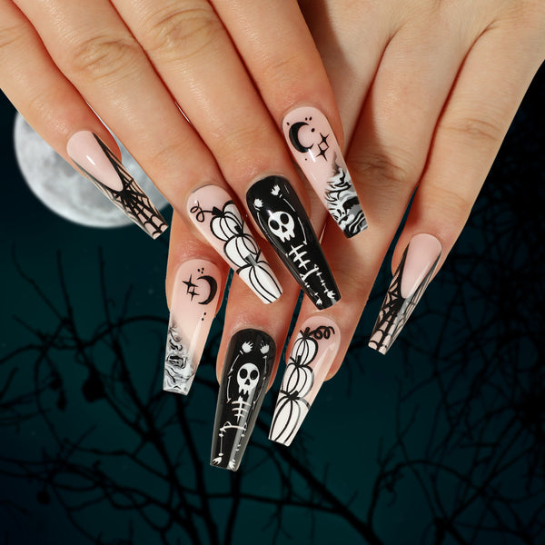12 Sizes-24 Pcs Press On Nails JP2499