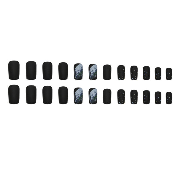 12 Sizes-24 Pcs Press On Nails W1379
