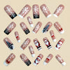12 Sizes-24 Pcs Press On Nails Y1196