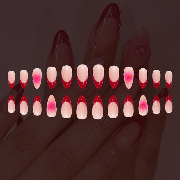 12 Sizes-24 Pcs Press On Nails C1326