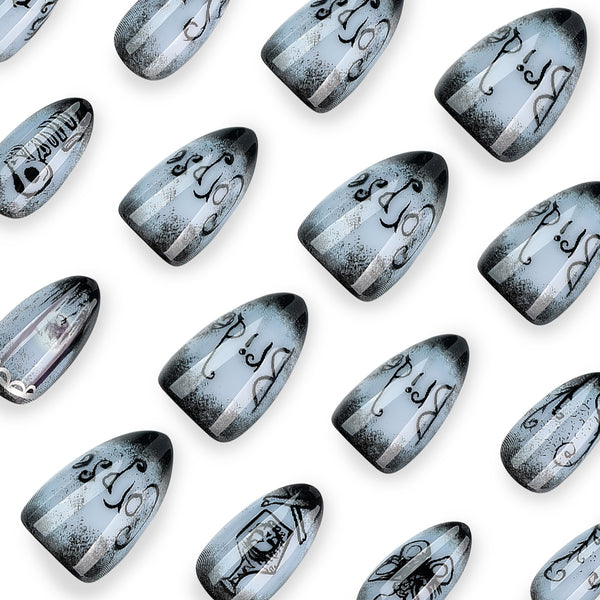 12 Sizes-24 Pcs Press On Nails JP4523