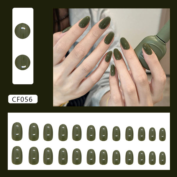 12 Sizes-24 Pcs Press On Nails CF056