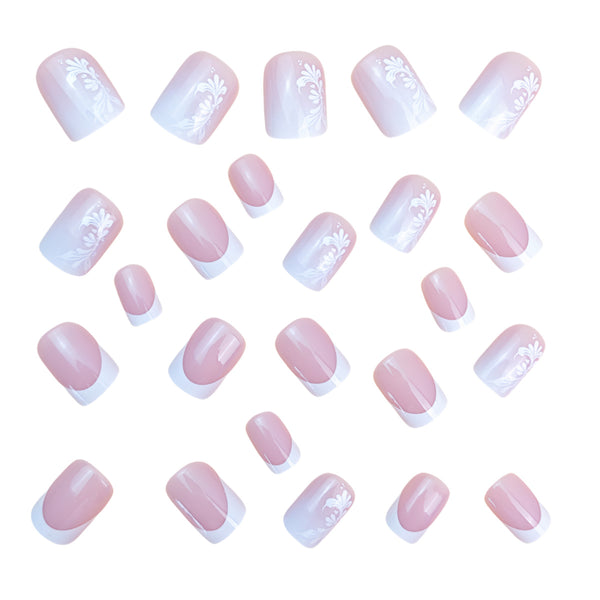 12 Sizes-24 Pcs Press On Nails Y911