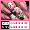 12 Sizes-24 Pcs Press On Nails Y220