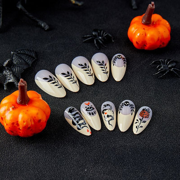 12 Sizes-24 Pcs Press On Nails W774