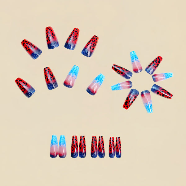 12 Sizes-24 Pcs Press On Nails Y951