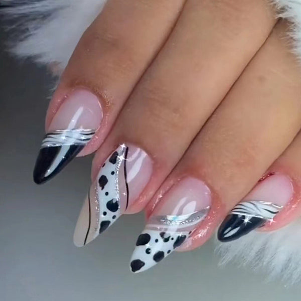 12 Sizes-24 Pcs Press On Nails W863