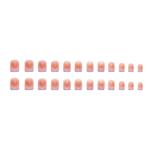 12 Sizes-24 Pcs Press On Nails R740