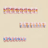12 Sizes-24 Pcs Press On Nails Y1843