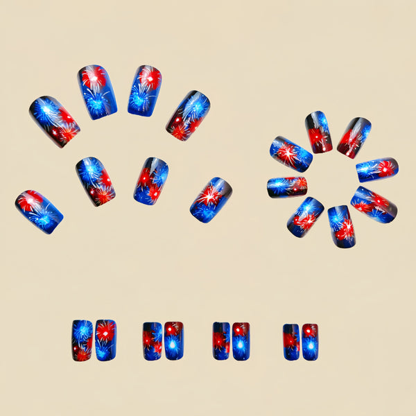12 Sizes-24 Pcs Press On Nails Y507
