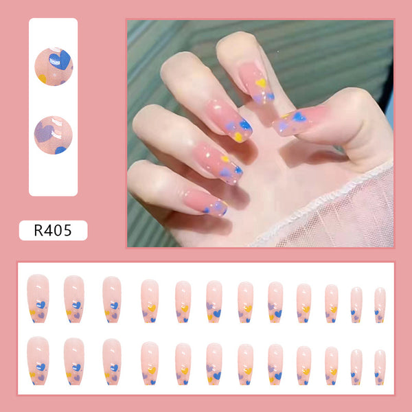 12 Sizes-24 Pcs Press On Nails R402