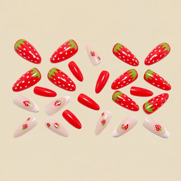 12 Sizes-24 Pcs Press On Nails Y1561