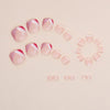 12 Sizes-24 Pcs Press On Nails F113