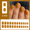 12 Sizes-24 Pcs Press On Nails C1836