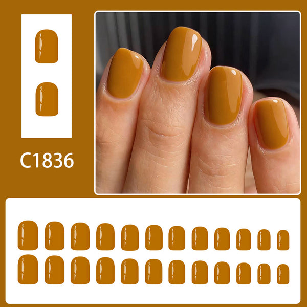 12 Sizes-24 Pcs Press On Nails C1836