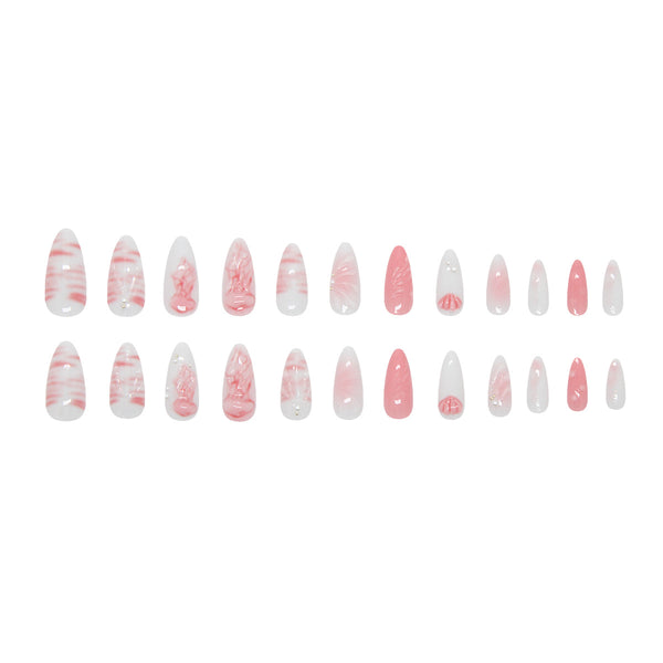 12 Sizes-24 PcsPress On Nails Z1130