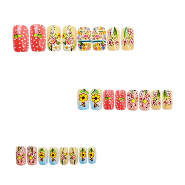 12 Sizes-24 Pcs Press On Nails Y655