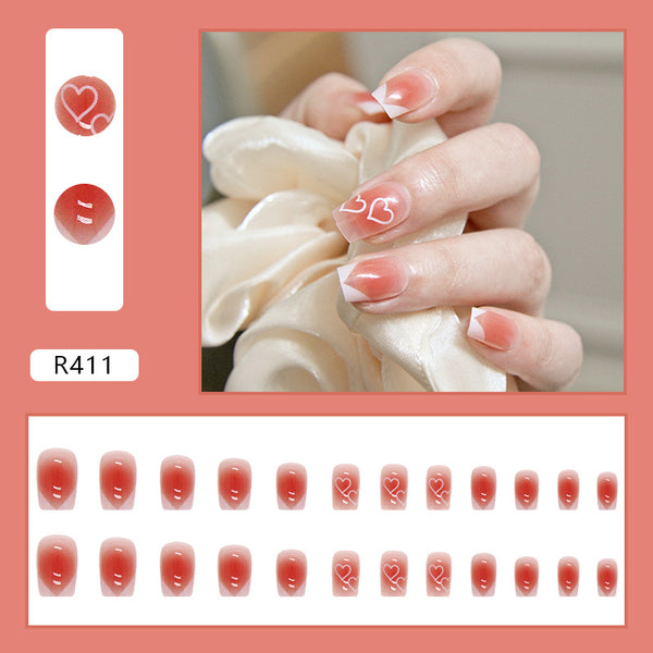 12 Sizes-24 Pcs Press On Nails R402