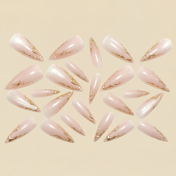 12 Sizes-24 Pcs Press On Nails Y1805