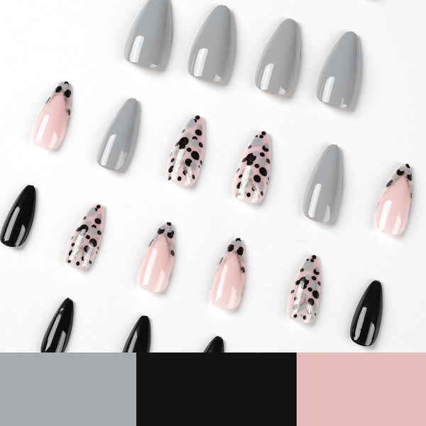 12 Sizes-24 Pcs Press On Nails JP2295