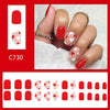 12 Sizes-24 Pcs Press On Nails C730