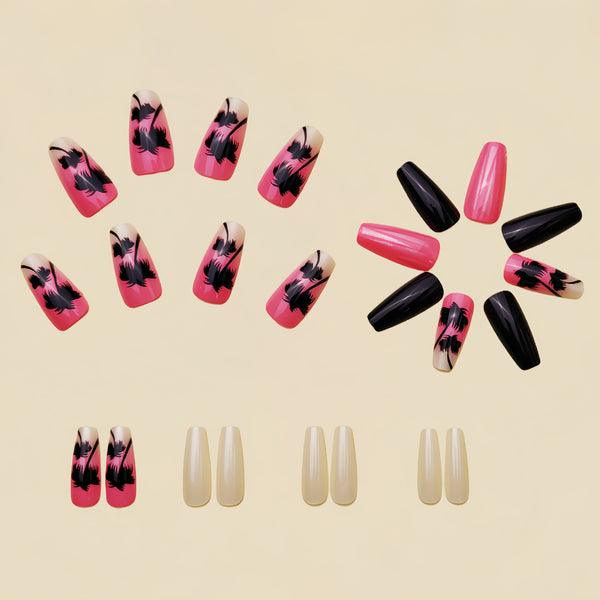 12 Sizes-24 Pcs Press On Nails Y152