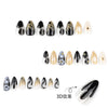 12 Sizes-24 Pcs Press On Nails JP3788