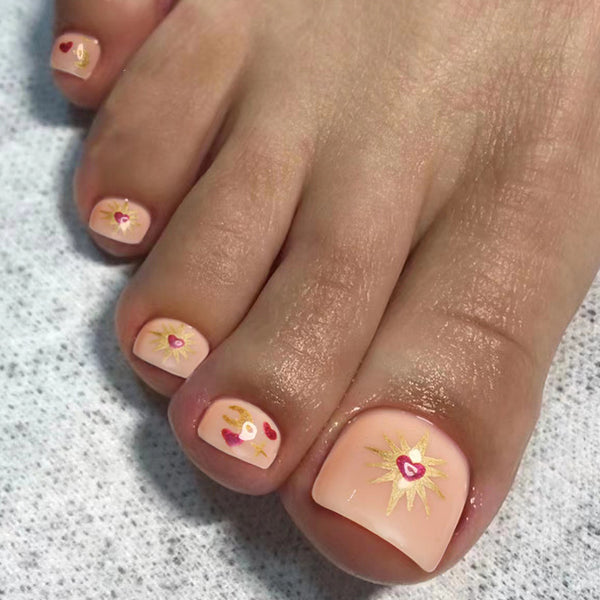 12 Sizes-24 Pcs Press On Nails JP2478