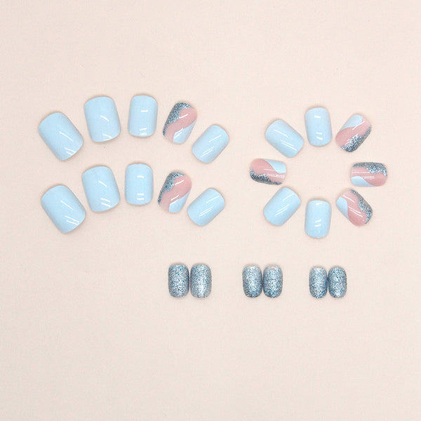 12 Sizes-24 Pcs Press On Nails W1242