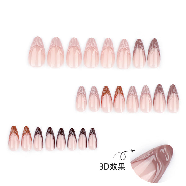 12 Sizes-24 Pcs Press On Nails JP3333