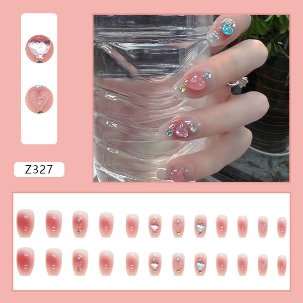 12 Sizes-24 Pcs Press On Nails Z327