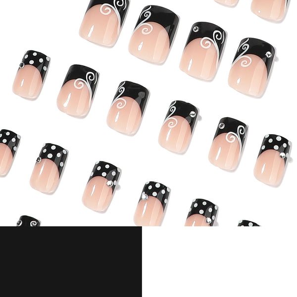 12 Sizes-24 Pcs Press On Nails JP4438
