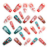 12 Sizes-24 Pcs Press On Nails Y1293