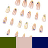 12 Sizes-24 Pcs Press On Nails JP4389