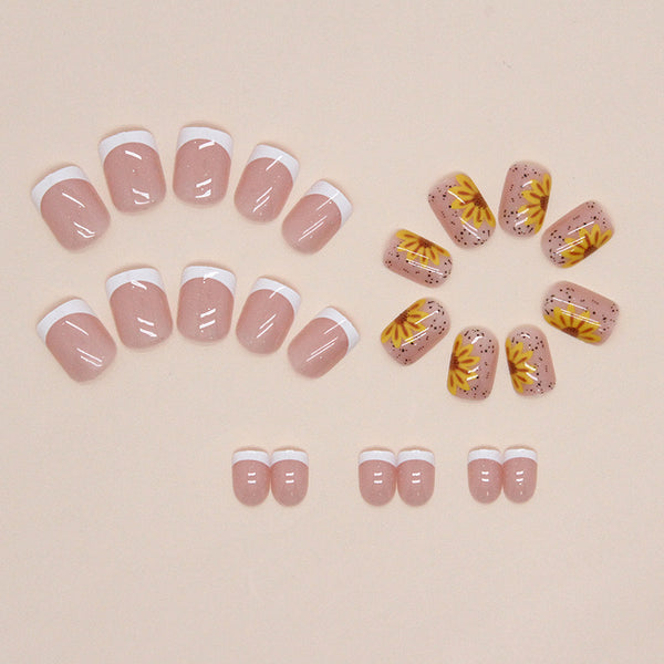 12 Sizes-24 Pcs Press On Nails W1142