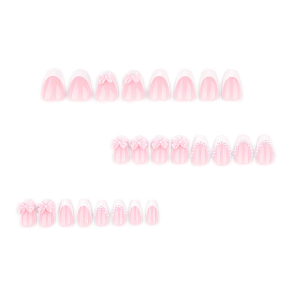 12 Sizes-24 Pcs Press On Nails JP4318