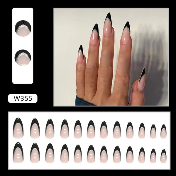 12 Sizes-24 Pcs Press On Nails W324
