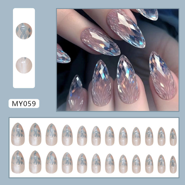 12 Sizes-24 Pcs Press On Nails MY059