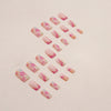 12 Sizes-24 Pcs Press On Nails W1072
