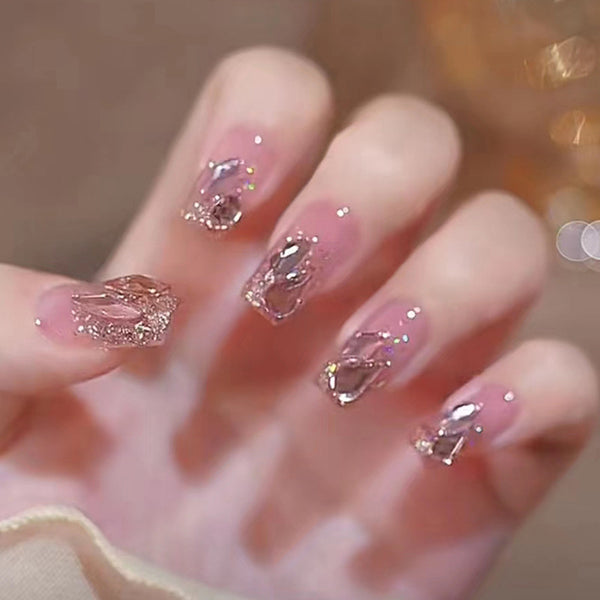 12 Sizes-24 Pcs Press On Nails Z291