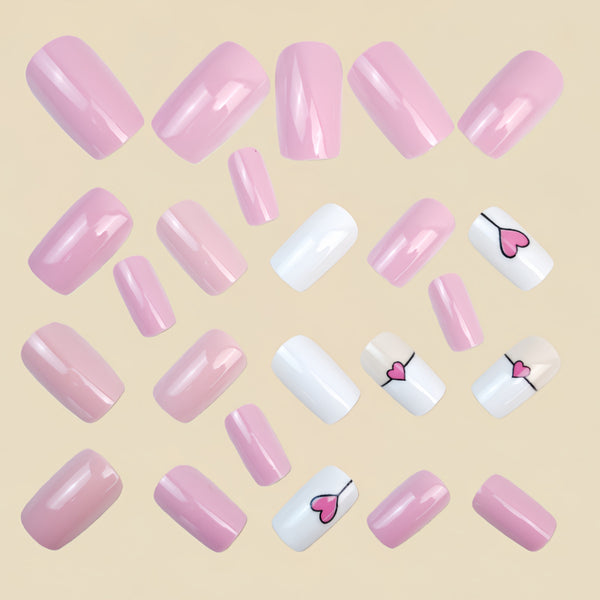 12 Sizes-24 Pcs Press On Nails Y1636