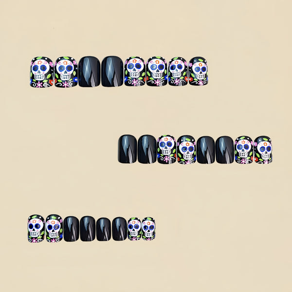12 Sizes-24 Pcs Press On Nails Y141