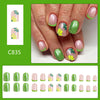 12 Sizes-24 PcsPress On Nails C835