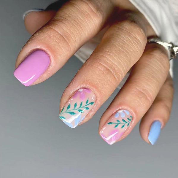 12 Sizes-24 Pcs Press On Nails W819